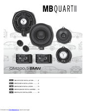 MBQuart QM200.3BMW Mounting & Installation