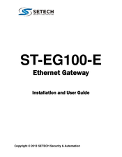 Setech ST-EG100-E Installation And User Manual