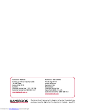 Kambrook Captiv 12V Turbo Manuals 
