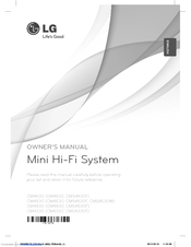 LG CM4530W Owner's Manual