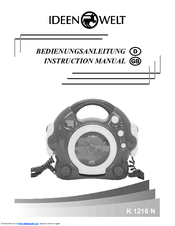 Ideen Welt K 1216 N Instruction Manual