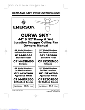 Emerson CURVA SKY CF144BS00 Owner's Manual