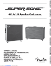 Fender Super-sonic 212 Owner's Manual
