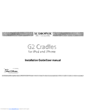 Audiovox G2 Cradles Installation Manual