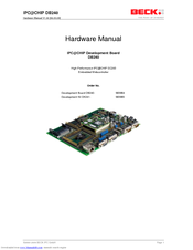 Beck IPC@CHIP DB240 Hardware Manual