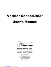 Vernier SensorDAQ User Manual
