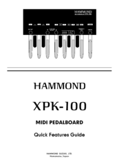 Hammond XPK-100 Manuals | ManualsLib