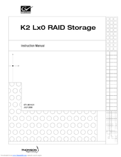 GRASS VALLEY K2 Lx0 Instruction Manual
