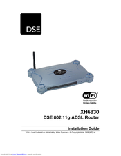DSE XH6830 Installation Manual
