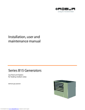 Robur B15 Generators Series Installation, User And Maintenance Manual