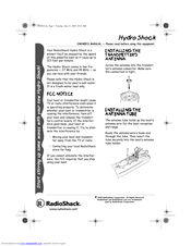 Radio Shack Hydro Shock Owner's Manual