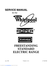 Whirlpool RF315PXE Service Manual