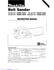 Makita 9902 Instruction Manual