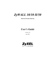 ZyXEL Communications ZyWALL II/50 User Manual