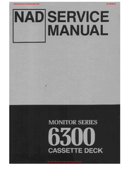 NAD Monitor 6300 Series Service Manual