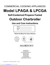 Magikitch'n LPAGA Use And Care Instructions Manual