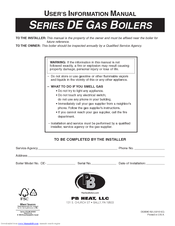 PB Heat DE Series User's Information Manual