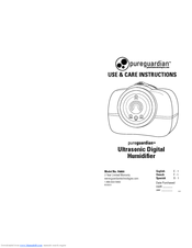 pureguardian H4600 Use & Care Instructions Manual