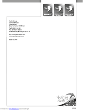 Swift Motorhomes 2013 Owner's Service And Warranty Handbook