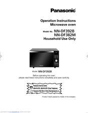 Panasonic NN-DF392B Operation Instructions Manual