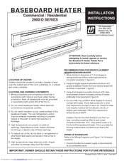 Tpi 2900/D SERIES Installation Instructions Manual