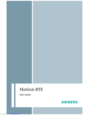 Siemens Motion BTE User Manual