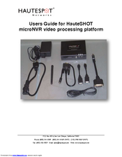 Hautespot microNVR video processing platform User Manual