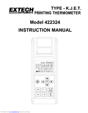 Extech Instruments K.J.E.T. 422324 Instruction Manual