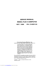 Commodore Plus 4 Service Manual