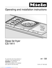Miele CS 1411 Operating And Installation Instructions