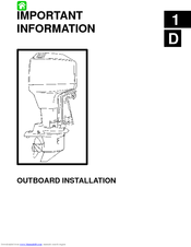 Mercury Two-stroke series Installation Manual