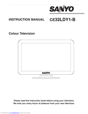 Sanyo CE32LDY1-B Instruction Manual