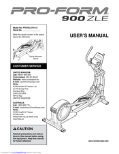 Pro-Form 900 ZLE User Manual
