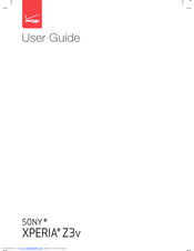 Sony XPERIA Z3v User Manual