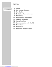 Grundig Digta Manual