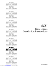 Alpha Microsystems AM-436-16 Installation Instructions Manual