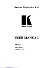 Kramer VS-41HDMI User Manual