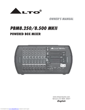 LTO PBM8.500 MKII Owner's Manual