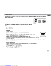 Mr Handsfree blue alert gold User Manual