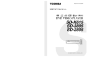 Toshiba SD2805 - Carousel DVD And CD Player Service Manual