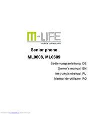M-Life ML0609 Owner's Manual