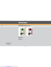 Silvercrest Cafetera SKAS 1000 B1 Operating Instructions Manual