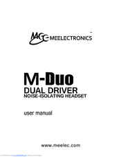 Meelectronics M-Duo User Manual
