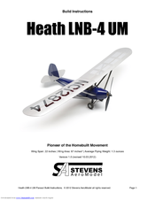 Stevens Aero Model Heath LNB-4 UM Build Instruction Manual
