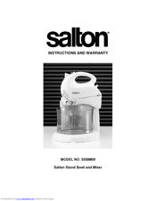 Salton SSBM09 Instructions Manual