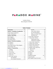 Paradox Marine Magel 6130 Instalation Manual
