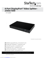 StarTech.com DisplayPort ST124DP Instruction Manual
