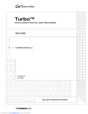 GRASS VALLEY Turbo iDDR User Manual