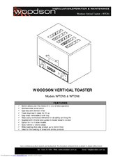 Woodson WTOVx Installation Operation & Maintenance