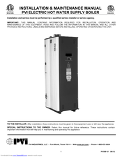 PVI Industries Boiler Installation & Maintenance Manual